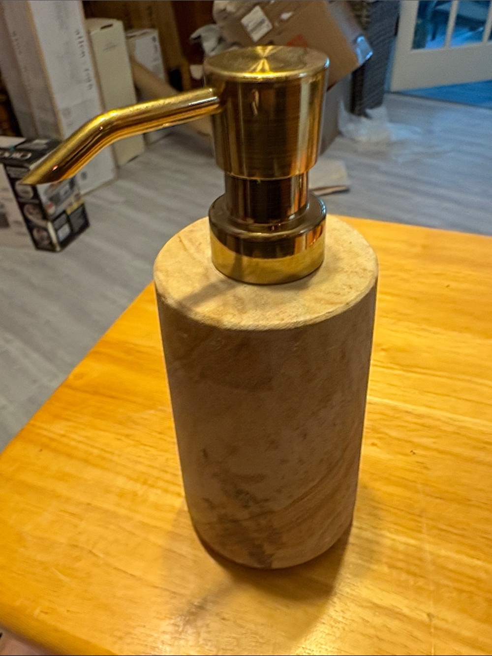 Target Gold Pump Stone Soap Dispenser